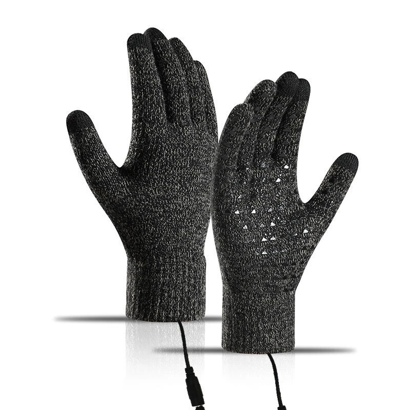 TENGOO Winter Electric Heated Gloves USB Rechargeable Electric Heated Gloves Warm Gloves for Men Women Motorcycle Snowboard Cycling Unisex Hand Warmer Driving — view 10