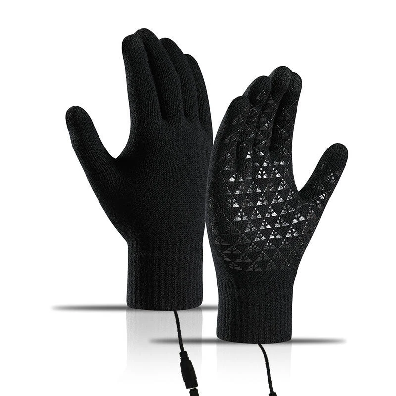 TENGOO Winter Electric Heated Gloves USB Rechargeable Electric Heated Gloves Warm Gloves for Men Women Motorcycle Snowboard Cycling Unisex Hand Warmer Driving — view 9