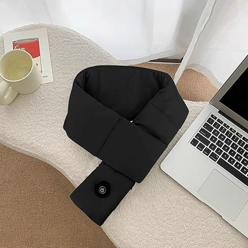 TENGOO Winter Intelligent Heated Scarf Neck Protection USB Electric Heating Shawl Feather Cold Warm Neck 3 Gear Heating Outdoor Warm Scarf — view 5