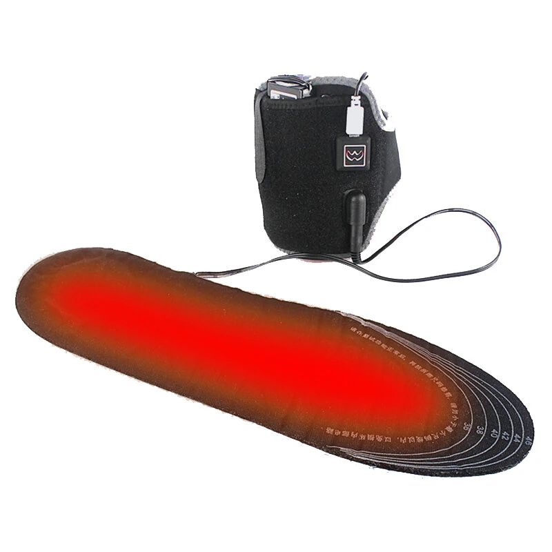 TENGOO Winter USB Rechargeable Heated Insoles 3 Levels Feet Warm Shoe Pad Thermal Electric Foot Warmer Heating Feet Outdoor Sports — view 11