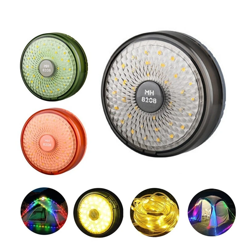 Tent String Lights USB Rechargeable Outdoor LED String Lights,Outdoor Camping Tent LED Lantern Lamp - Dimmable Tent String Lights — image 1