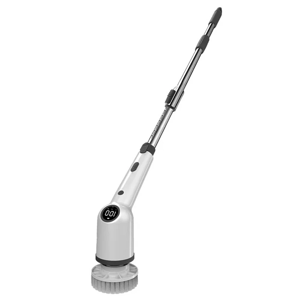Tevorex Electric Cleaning Brush Spin Scrubber 9 Replacement Brush Heads,3 Adjustable Sizes,Dual Speeds,Lightweight USB Handheld Design
