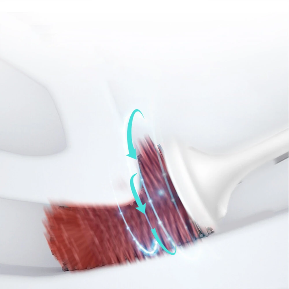 Tevorex Electric Toilet Brush IPX7 Waterproof TPR Material No Stains No Dead Corner Cleaning Large Battery Capacity Wall-mountable for Washroom Clean — view 6