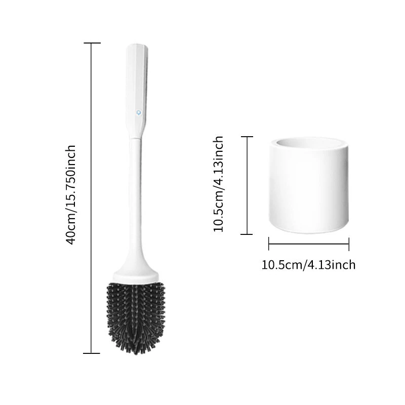 Tevorex Electric Toilet Brush IPX7 Waterproof TPR Material No Stains No Dead Corner Cleaning Large Battery Capacity Wall-mountable for Washroom Clean — view 7