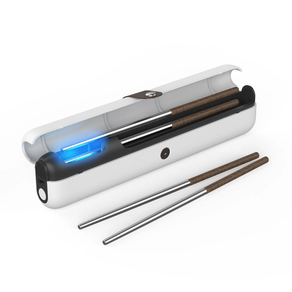Tevorex Portable Toothbrush Sanitizer Long Battery USB Rechargeable Sterilizer Box Holder Cleaner for Home Travel — Tevorex