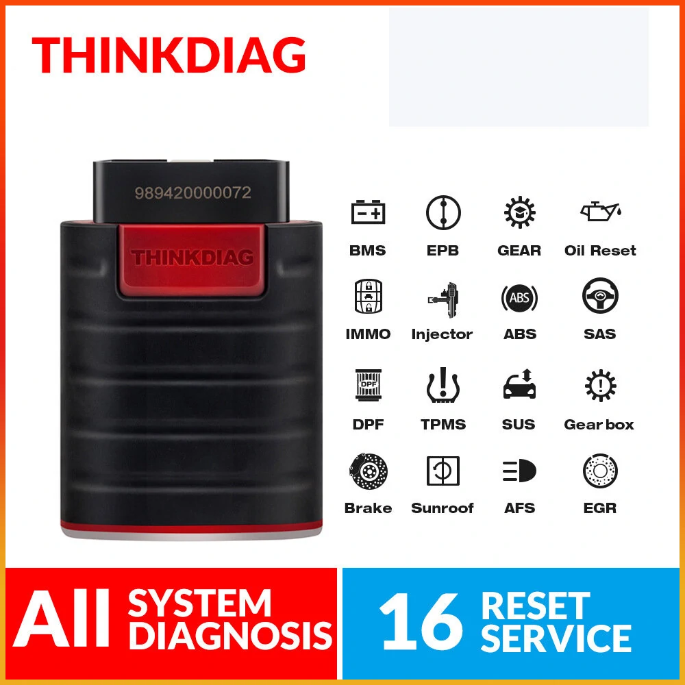THINKCAR ThinkDiag OBD2 Full System OBDII Code Reader with 16 Reset Function for Android/IOS Easydaig Scanner Update Version — view 5
