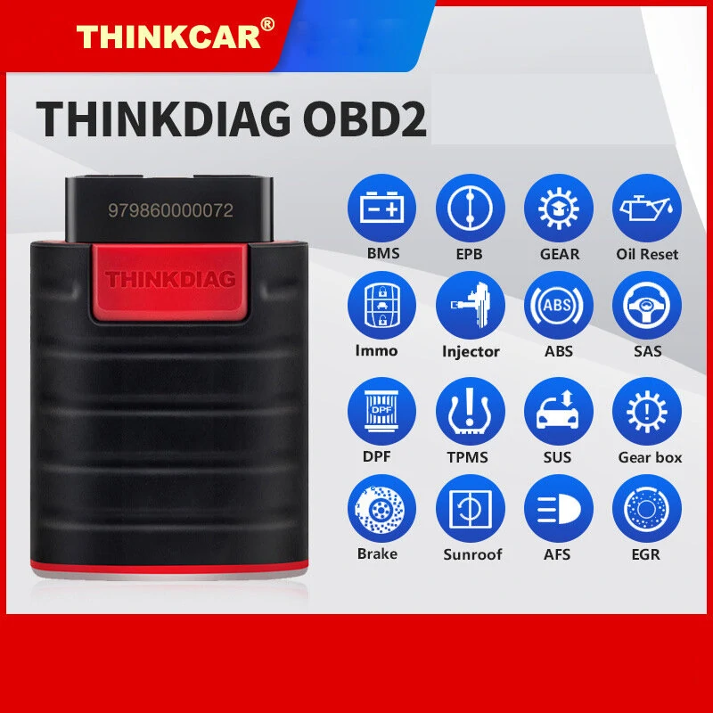 THINKCAR ThinkDiag OBD2 Full System OBDII Code Reader with 16 Reset Function for Android/IOS Easydaig Scanner Update Version — view 6