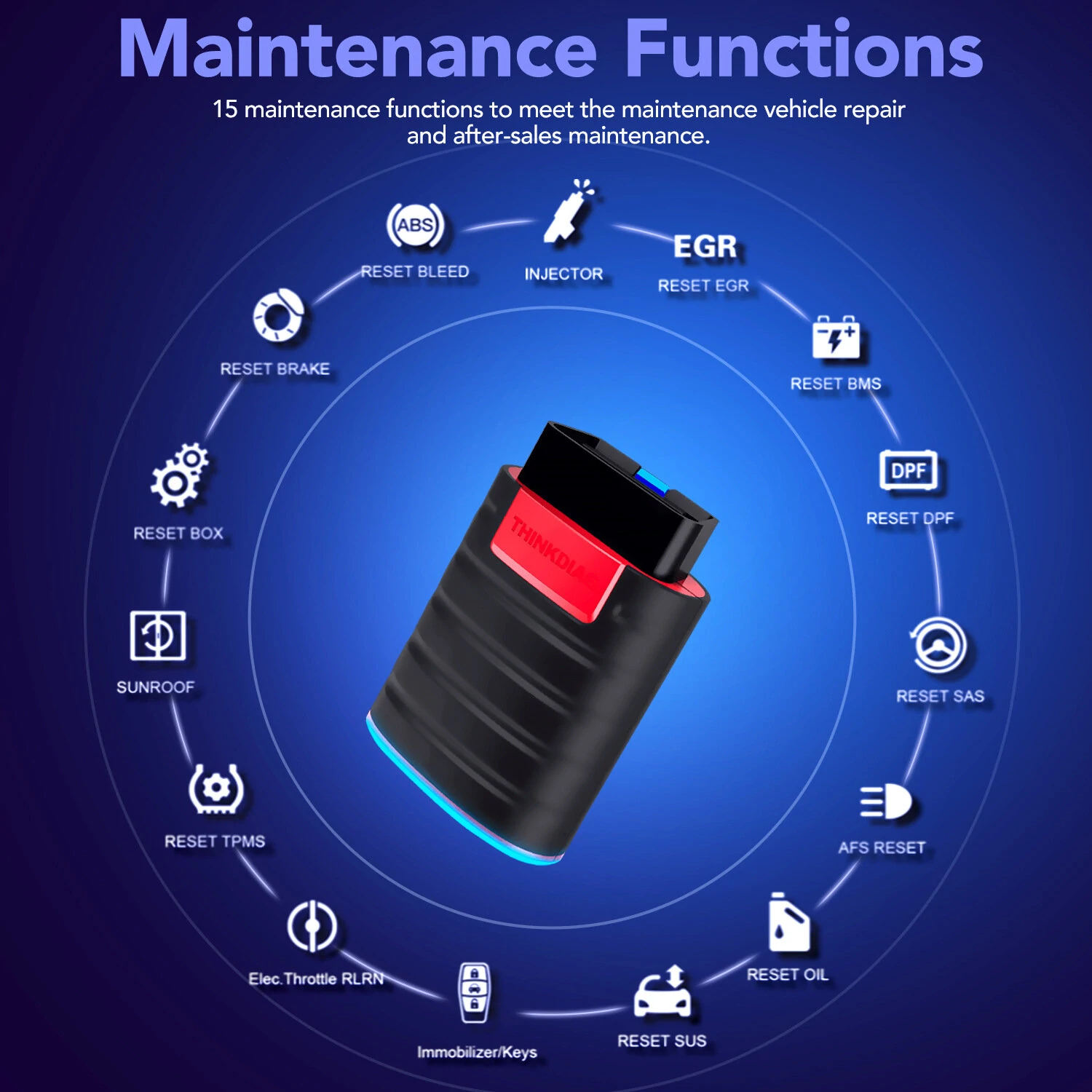 THINKCAR ThinkDiag OBD2 Full System OBDII Code Reader with 16 Reset Function for Android/IOS Easydaig Scanner Update Version — view 8