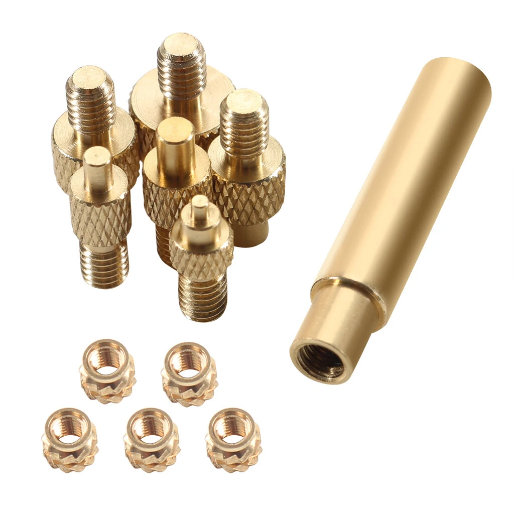Threaded Knurled Heating Head for 3D Printer Insertnut Implant Connector Insert Nut Hot Melt Tool 3D Printer Soldering — view 3