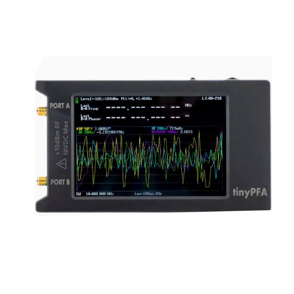 TinyPFA Phase Frequency Analyzer with 4-Inch Touch Screen 1MHz-290MHz Frequency Range High-precision Measurement Long-Term Recording USB Powered and TimeLab Compatible for Enhanced Data Processing — image 1