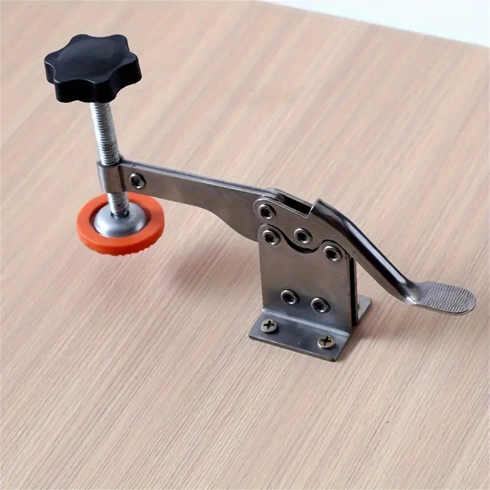 Toggle Clamp Stainless Steel Quick-Release Horizontal Clamp Adjustable Anti-Slip Hold Down Clamp For Woodworking Welding — view 10