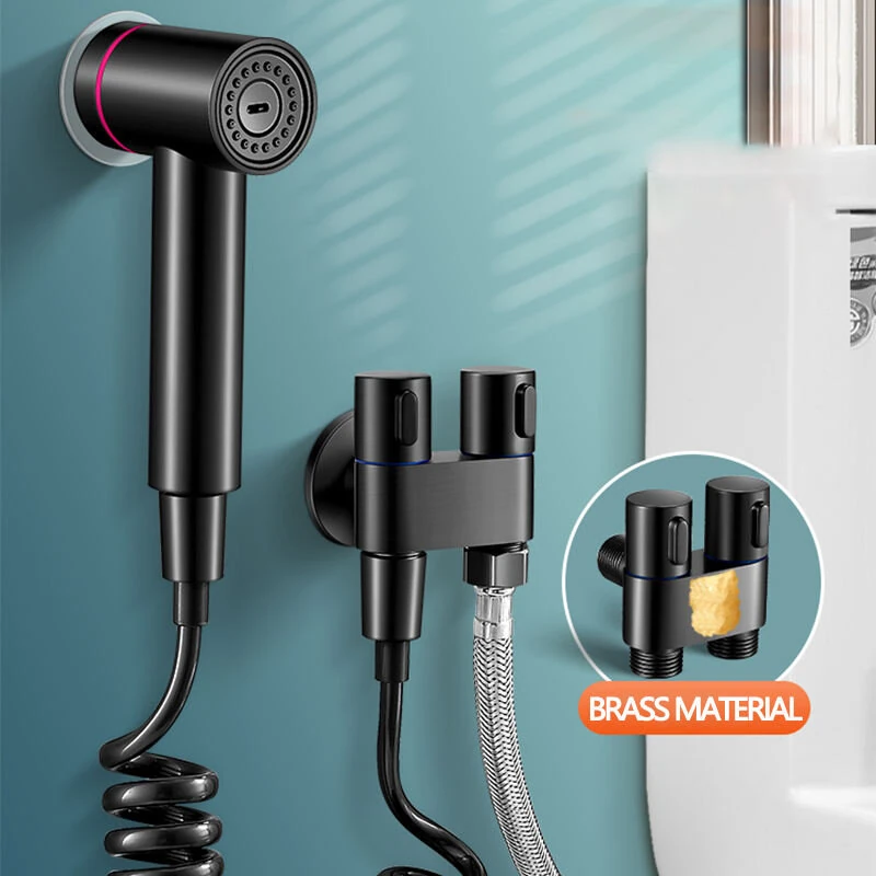 Toilet Bidet Sprayer Faucet Set Flushing Spray Gun Toilet Magnetic Bidet Sprayer High Pressure Water Gun Household Bathroom Bidet Shower — view 9