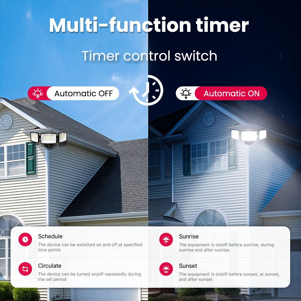 TONGOU Tuya WiFi 2-Gang Temperature Humidity Sensor Smart Switch Timer Function Smart Life APP Work with Alexa Google Home — view 6