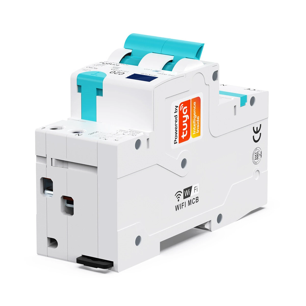 TONGOU Tuya WIFI RCBO LED Adjustable Smart Circuit Breaker Residual Current Circuit Breaker with Over Current and Leakage Protection Voice Control with Alexa Google Home — view 11