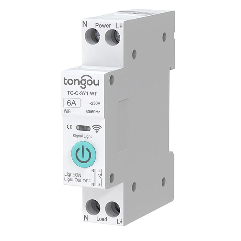 Tongou Tuya WiFi Smart Circuit Breaker Switch 32A-63A 90V-240V Remote Voice Control with App Timer Modes Smart Home Automation [No Metering] — view 2