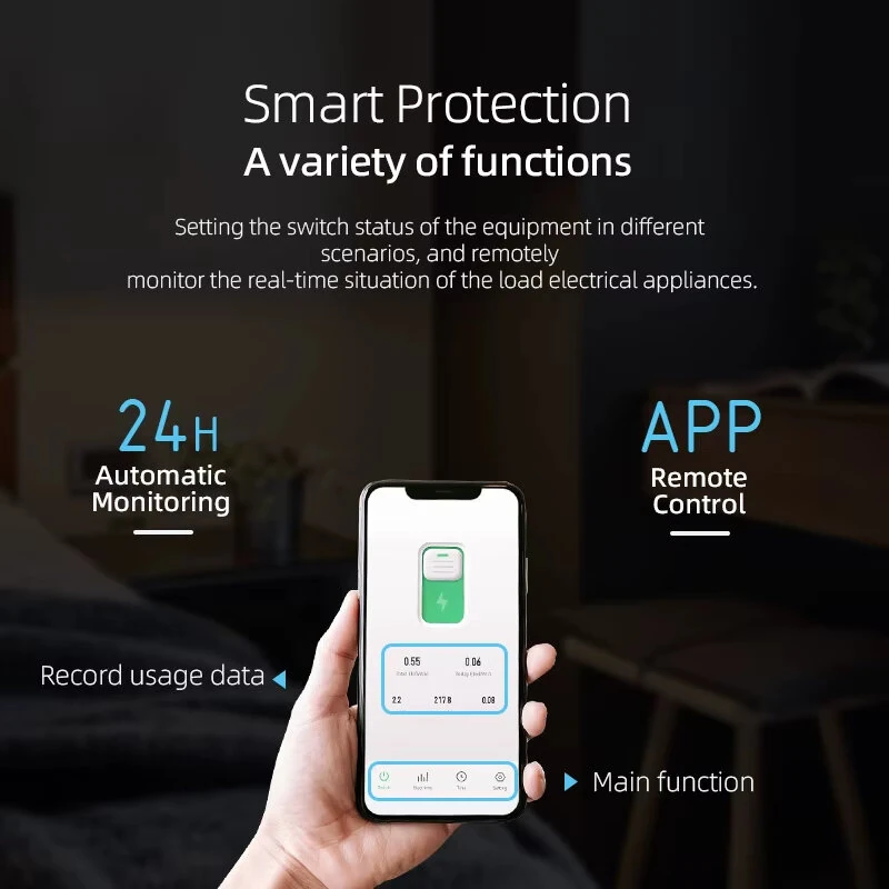 Tongou Tuya WiFi Smart Circuit Breaker Switch 32A-63A 90V-240V Remote Voice Control with App Timer Modes Smart Home Automation [No Metering] — view 7