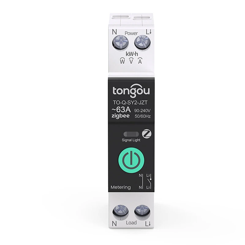 Tongou TUYA Zigbe Smart Circuit Breaker 1A-63A Over Current Voltage Protection Energy Monitoring Voice Control with Alexa Google Home Automation