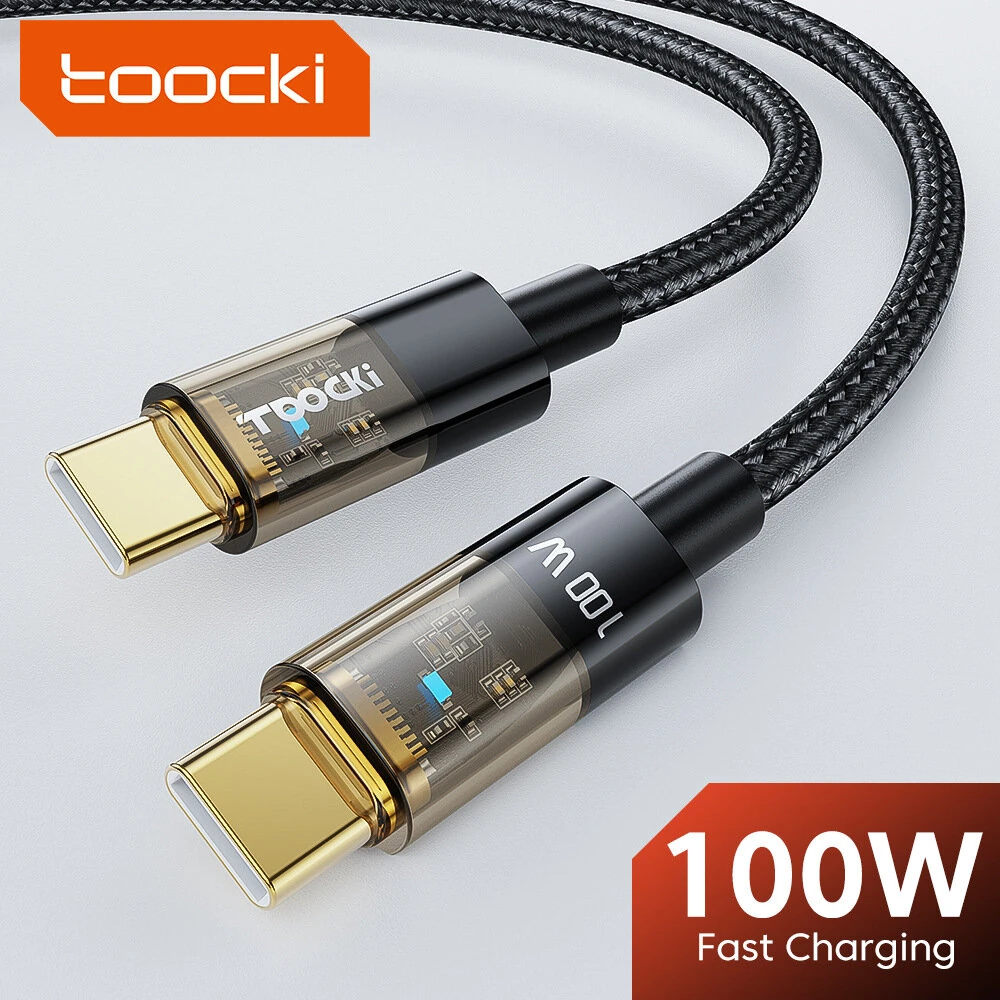 Toocki TQ-X06 5A PD100W Type-C to Type-C Cable Fast Charging Data Transmission Copper Core Line 1M Long for iPhone 17 17Pro Max 16 15 for Huawei Mate XTs for Xiaomi 17pro for OPPO for VIVO — view 4