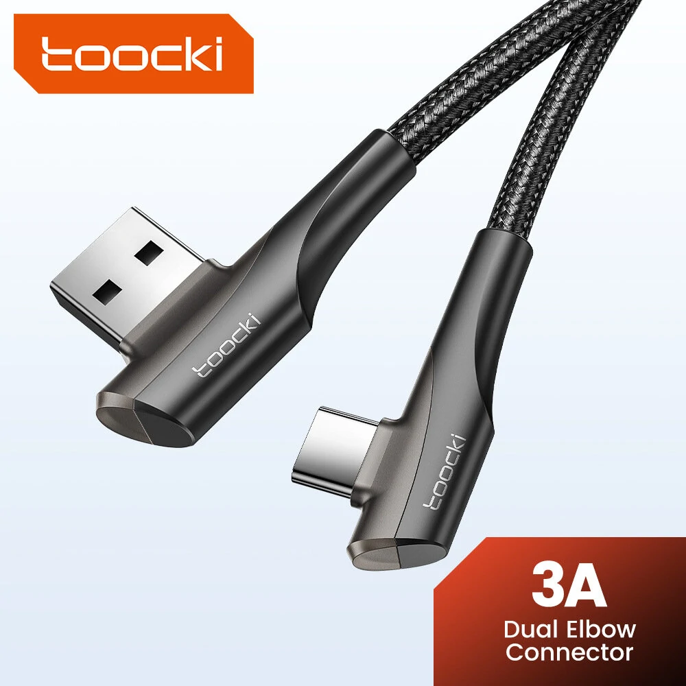 Toocki TQ-X15A3 3A USB-A to USB-C Cable Fast Charging Data Transmission Copper Core Line 1M/2M Long for iPhone 15 15Plus for Huawei Mate60 Pro for Samsung Galaxy S23 for Xiaomi 13pro — view 3