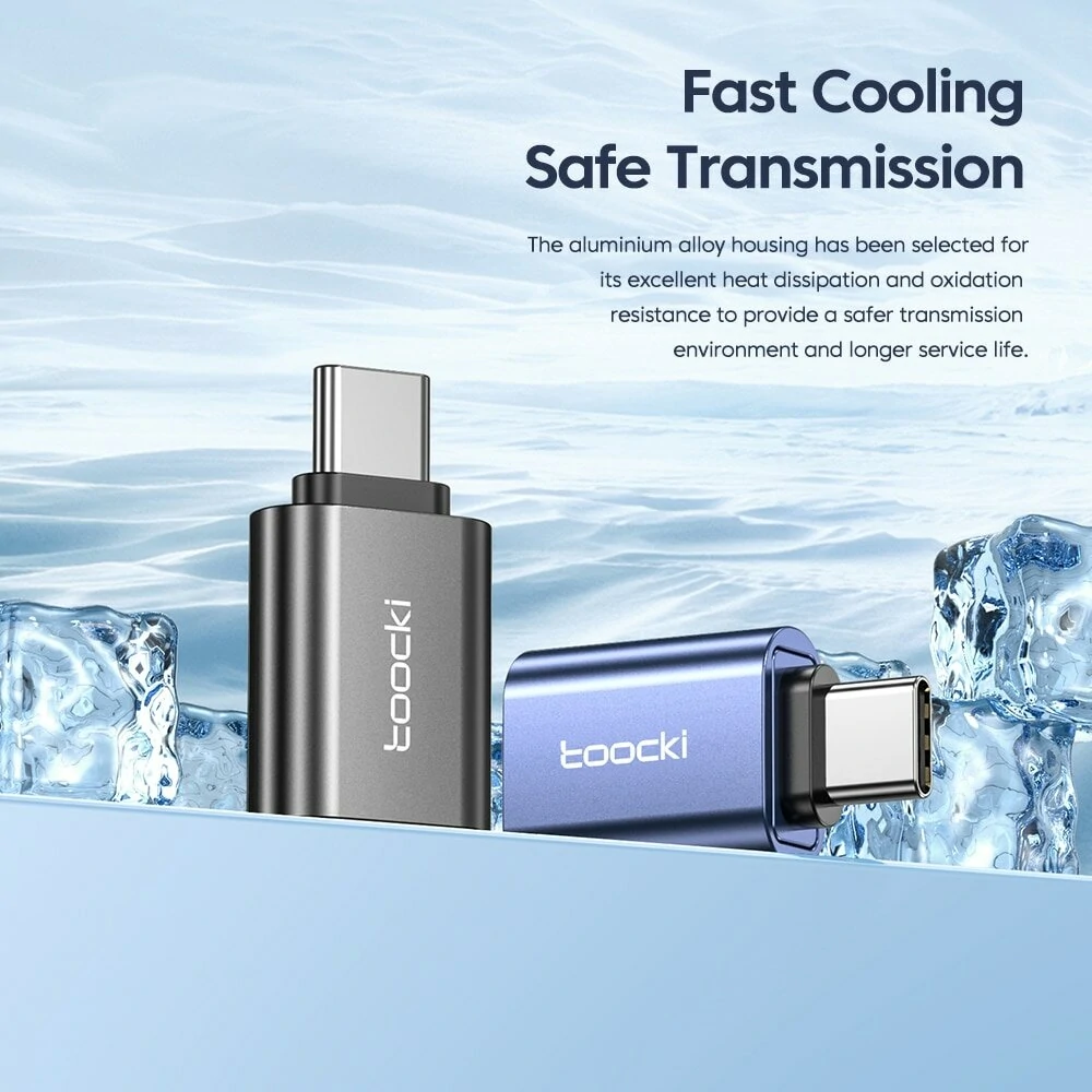 Toocki USB-C to Micro/USB-A to USB-C/USB-C to USB-A Adapter Converter for Xiaomi for Samsung Huawei OTG Connector — view 5