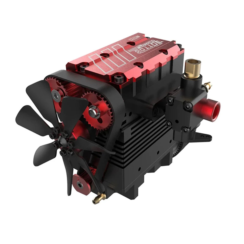Toyan FS-L200AC OT 7cc SOHC 4 Stroke 2 Cylinder Air Cooling DIY Nitro Engine Kit for RC Car — Toyan