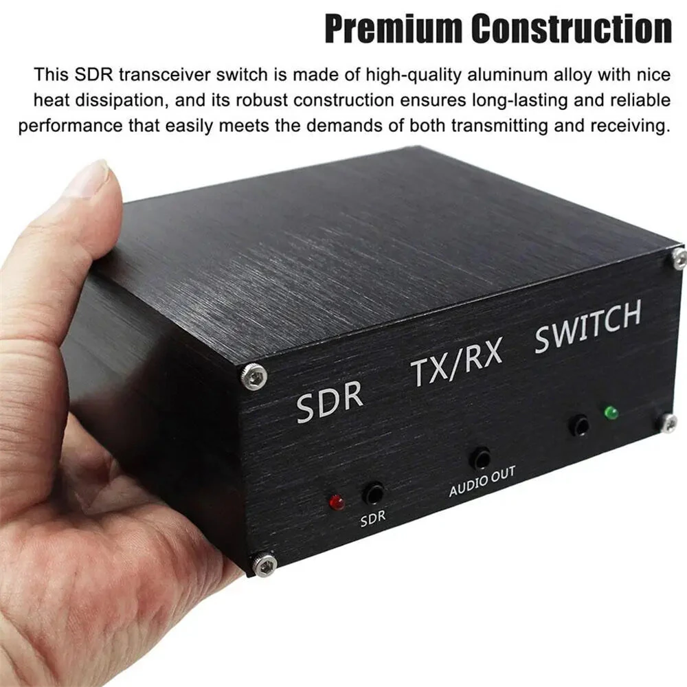 Transceiver Switch SDR Aluminum Alloy 100W Max TX Power 0.3dB Insertion Loss 38dB RX Isolation 12V 2A Compact Portable — view 5