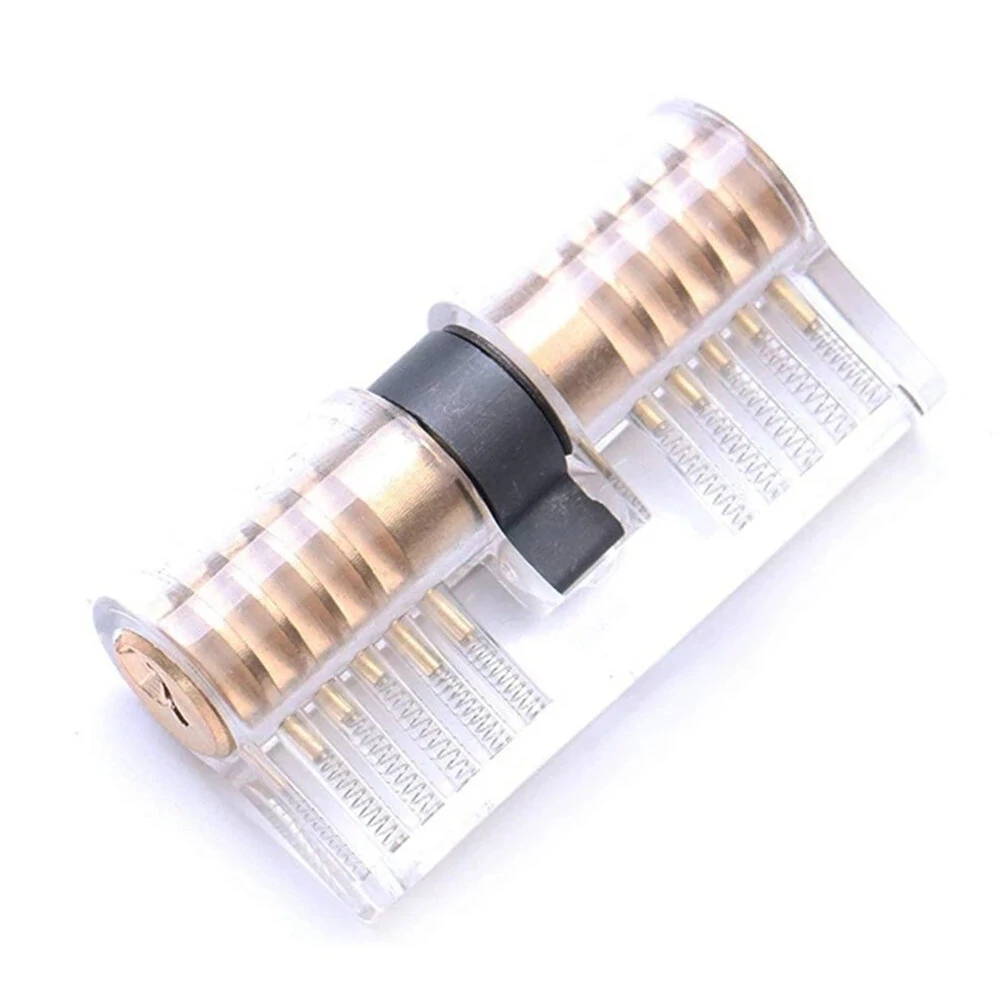 Transparent Locks Cutaway Training Skill Professional Visible Practice Padlock Copper Lock Pick Tools Hardware — image 1