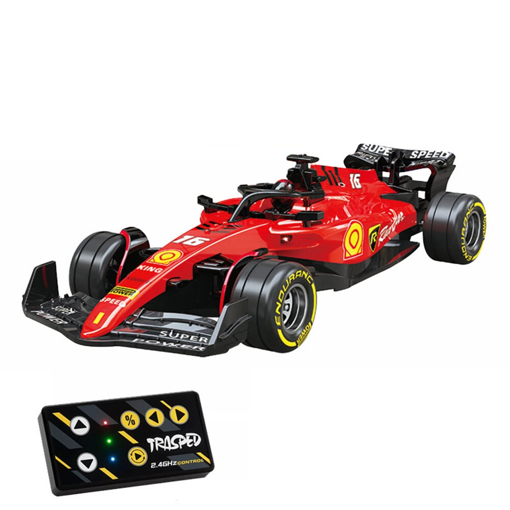 TRASPED HG4-234 RTR 1/64 2.4G Mini RC Car F1 Formula Racing Alloy Shell Three Speed Support App Remote Control LED Light Highly Simulated Classic Desktop Vehicles Models Toys Collection Gift for Children — TRASPED
