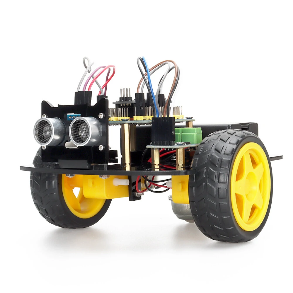 TSCINBUNY 2WD Ultrasonic Obstacle Avoidance Car Starter Robot Kit for Programming Educational Project — view 2