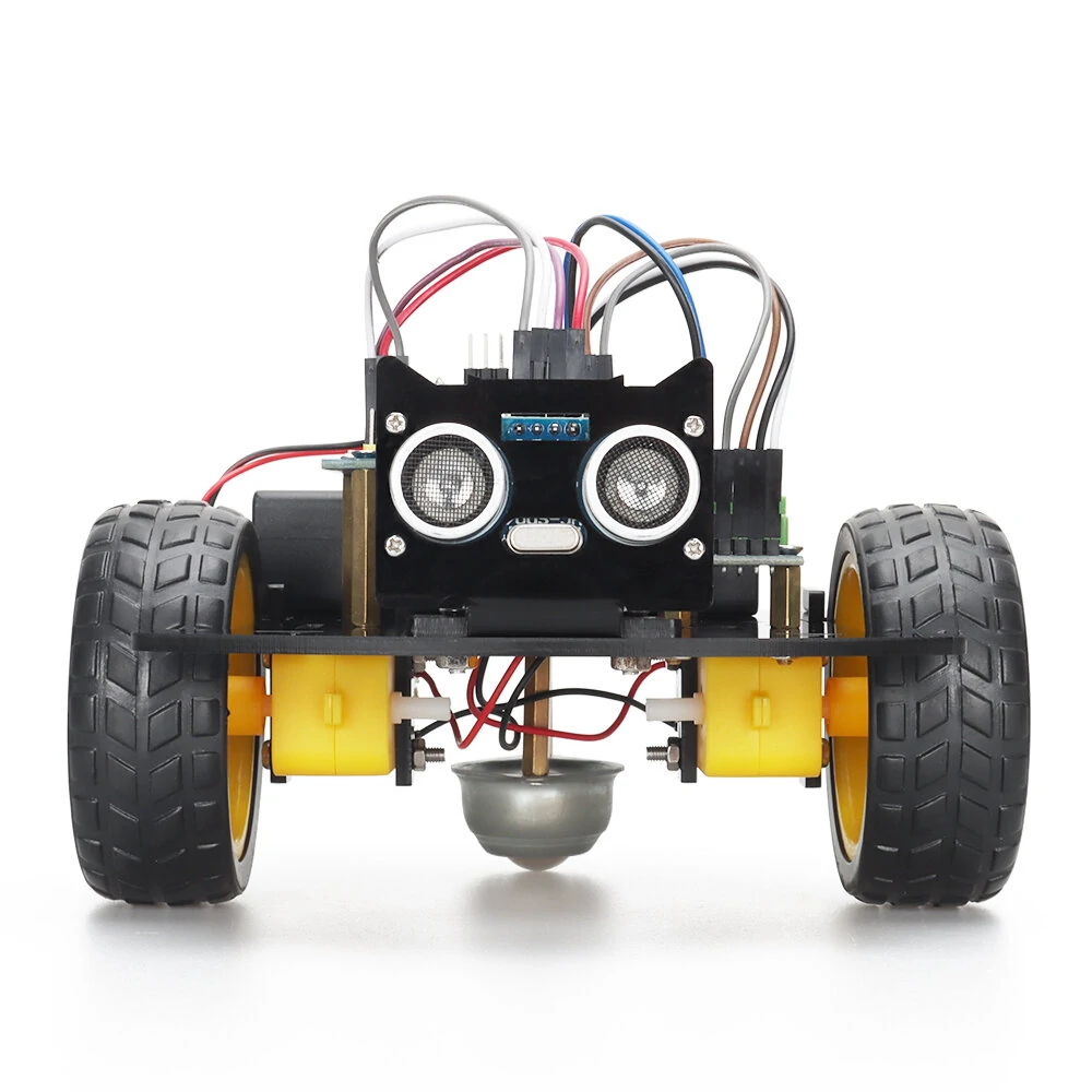 TSCINBUNY 2WD Ultrasonic Obstacle Avoidance Car Starter Robot Kit for Programming Educational Project — view 3