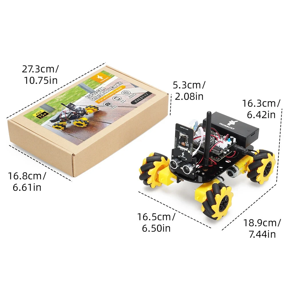 TSCINBUNY ESP32 Robot Car Kit For Arduinos Starter Kit Programmable Artificial Intelligence Automation Kits Consumer Electronics — view 3