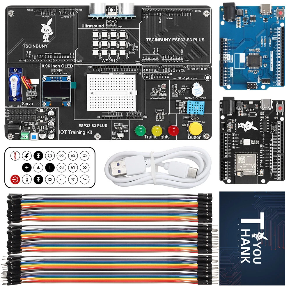 TSCINBUNY IoT Development Board ESP32-S3-PLUS Starter Electronics Kit for Arduinos Programmable Professional Educational Kit