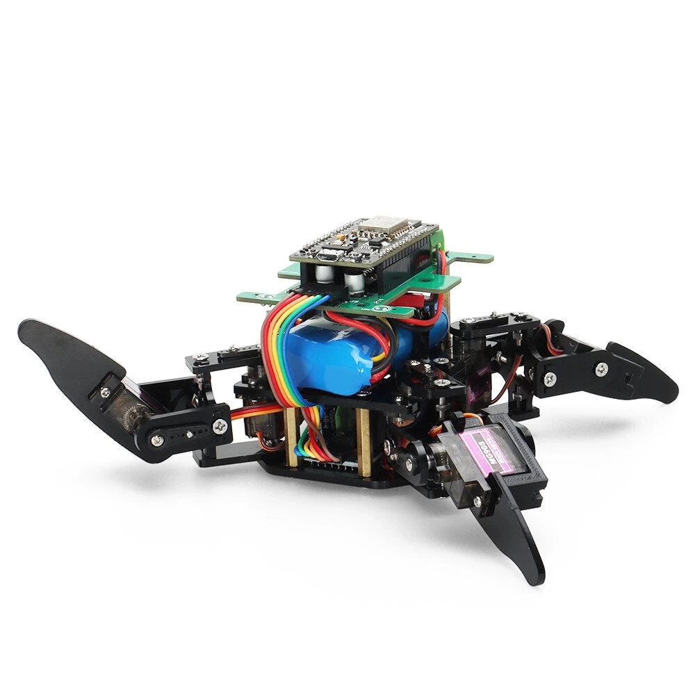 Tscinbuny Quadruped Robot Kit ESP8266 Wifi For Programmable Automation Kit with APP Control Batteries pack Manual — view 5
