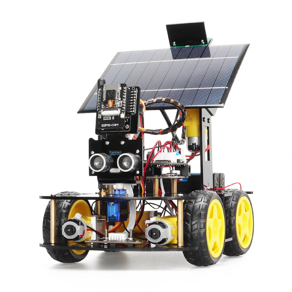 TSCINBUNY Solar ESP32-32 Camera Programming Education Robot Car IoT Ultrasonic Intelligent Programming Robot — view 2