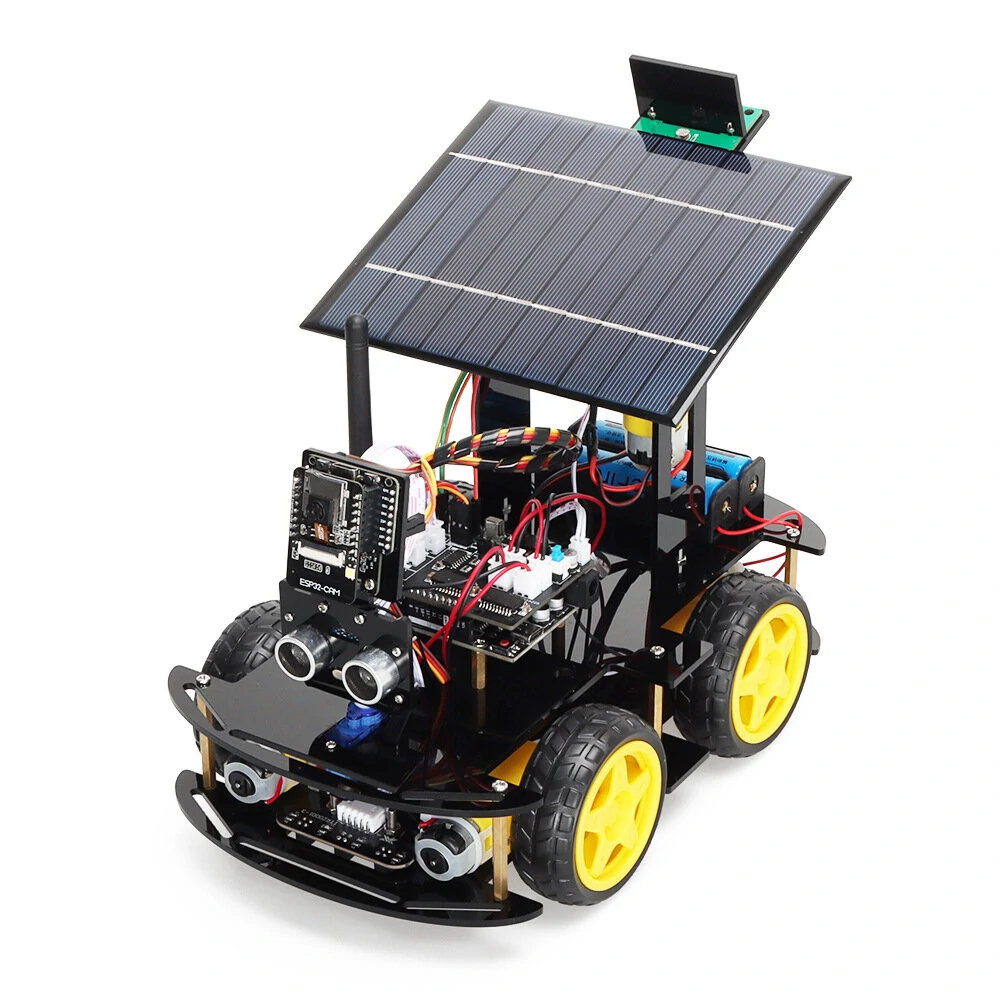 TSCINBUNY Solar ESP32-32 Camera Programming Education Robot Car IoT Ultrasonic Intelligent Programming Robot — view 3