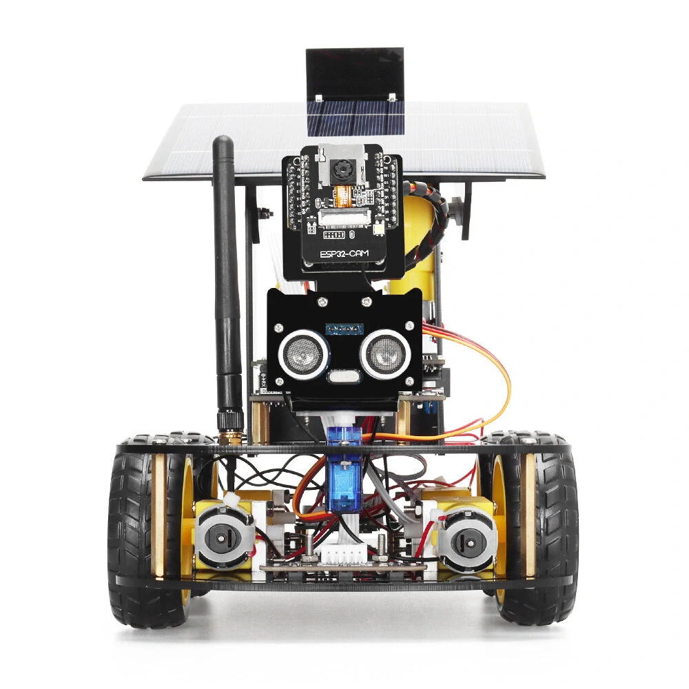 TSCINBUNY Solar ESP32-32 Camera Programming Education Robot Car IoT Ultrasonic Intelligent Programming Robot — view 4
