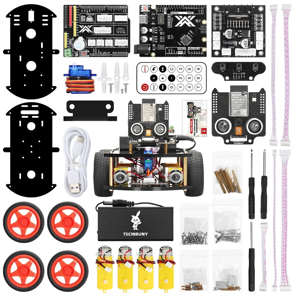 TSCINBUNY ZYC01178 Smart Robot Starter Kits for Arduinos Programmable Project ESP32 Camera Professional Diy Electronic Educational Robotic — view 5