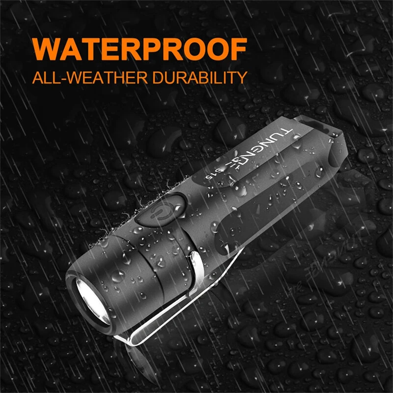 TUNENGE S15 650LM Mini Porable LED Keychain Flashlight USB Rechargeable Pocket Light Waterproof Emergency Outdoor Camping Fishing Lighting — view 7