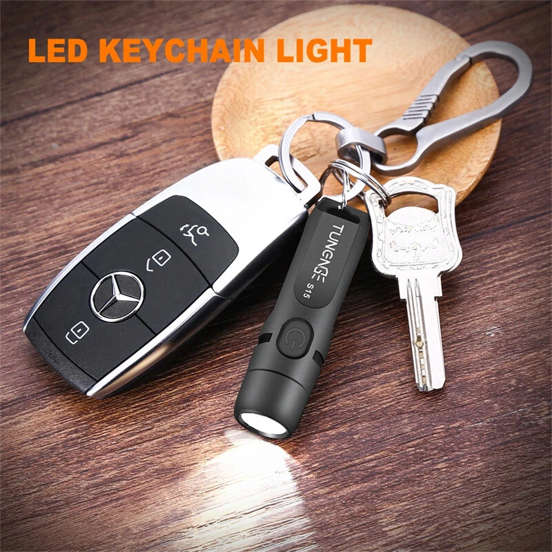 TUNENGE S15 650LM Mini Porable LED Keychain Flashlight USB Rechargeable Pocket Light Waterproof Emergency Outdoor Camping Fishing Lighting — view 8