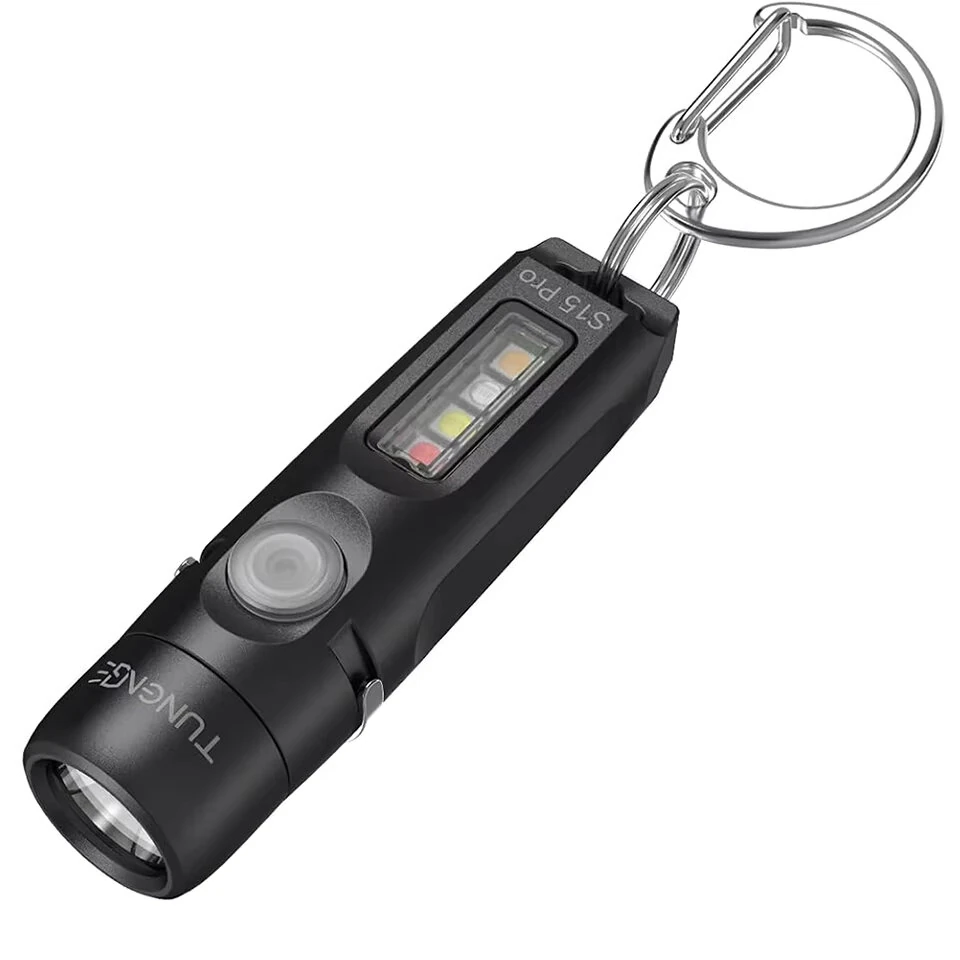 TUNENGE S15Pro 750LM LED Keychain Flashlight with Clip Magnet USB-C Rechargeable Mini EDC Pocket Light — view 2