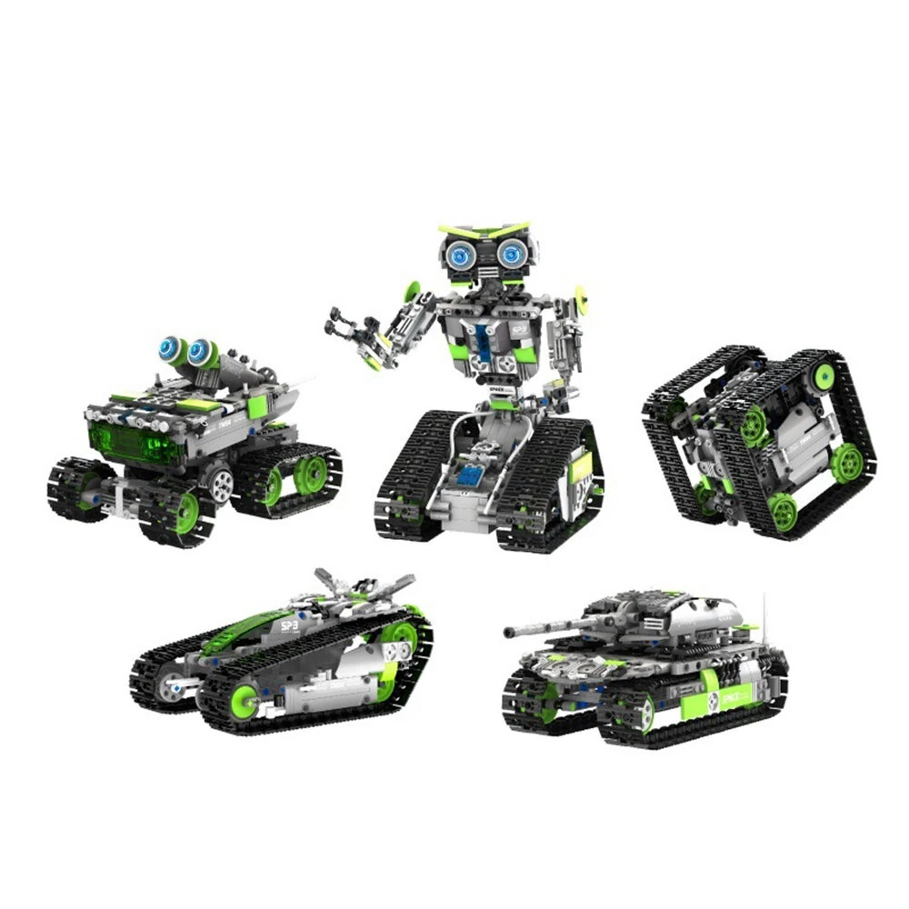 TUOMU STEM ROBOT T1120 5-Transform Coding Robot Building Block Assembly Kit Programmable Robotics STEM Toy Education for Kids — TUOMU