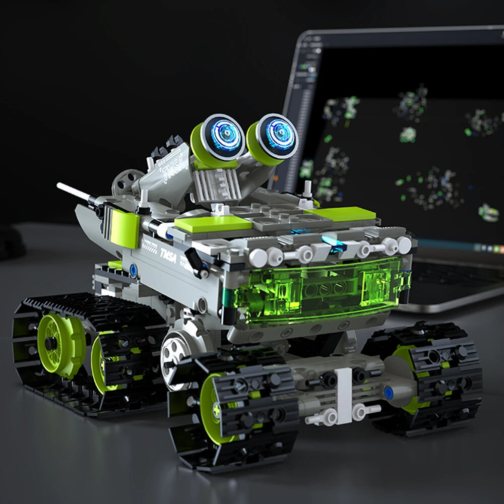 TUOMU STEM ROBOT T1120 5-Transform Coding Robot Building Block Assembly Kit Programmable Robotics STEM Toy Education for Kids — view 5