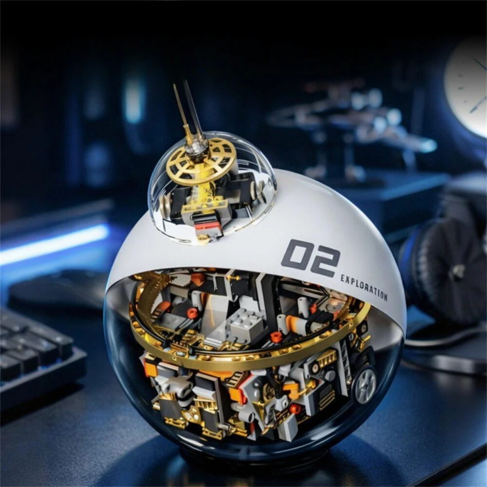 TUOMU T1118 STEM Science Fiction Programmable Reconnaissance Robot Transparent Exploration Sphere Toy — view 4