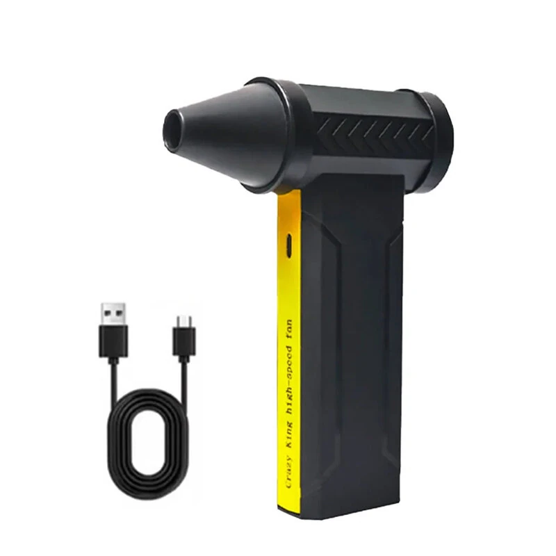 Turbo Fan X6 160,000 RPM Brushless Motor 10,000mAh Peak Battery 200W High-Speed Blower 4-Speed Settings Type-C Charging Industrial Dust Removal