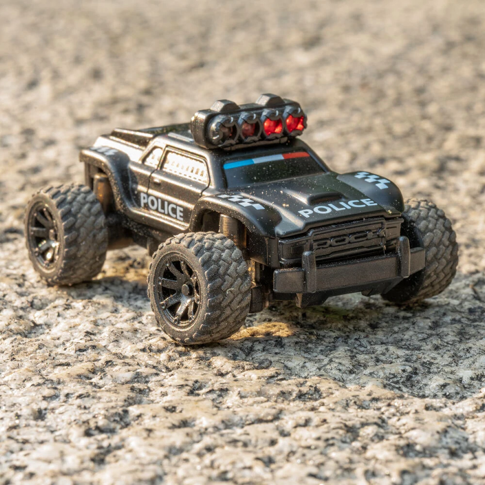 Turbo Racing C82 RTR 1/76 2.4G Mini RC Car Police Off-Road Truck LED Lights Full Proportional Vehicles Model Kids Children Toys — view 10