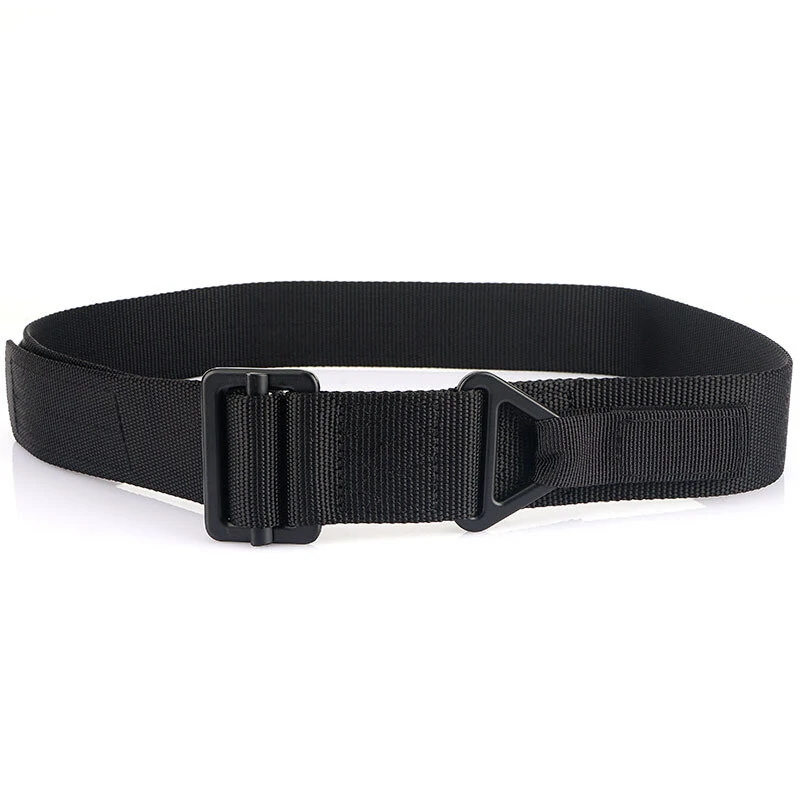 TUSHI 125cm Men's Tactical Nylon Belt Adjustable Wear-resistant Lightweight Waist Belt Buckle Canvas Belt Casual Sports Belts — view 5