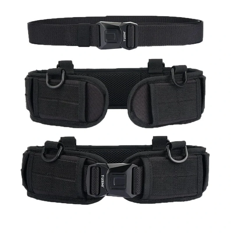 TUSHI Outdoor Tactical Belt Multifunctional Waist Seal Training Equipment Weight-Bearing Waist Seal Belt for Hiking Camping Climbing — view 2