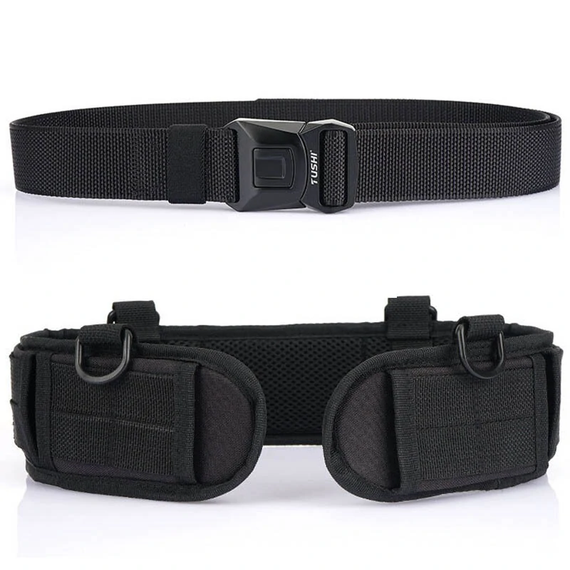 TUSHI Outdoor Tactical Belt Multifunctional Waist Seal Training Equipment Weight-Bearing Waist Seal Belt for Hiking Camping Climbing — view 5