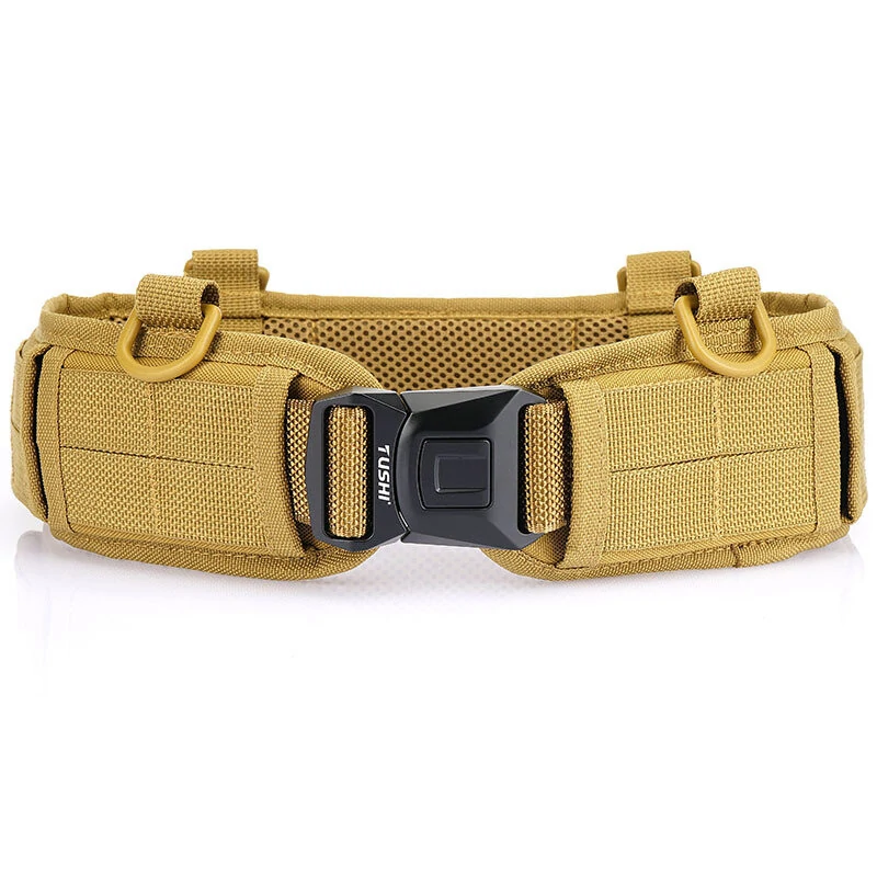 TUSHI Outdoor Tactical Belt Multifunctional Waist Seal Training Equipment Weight-Bearing Waist Seal Belt for Hiking Camping Climbing — view 7