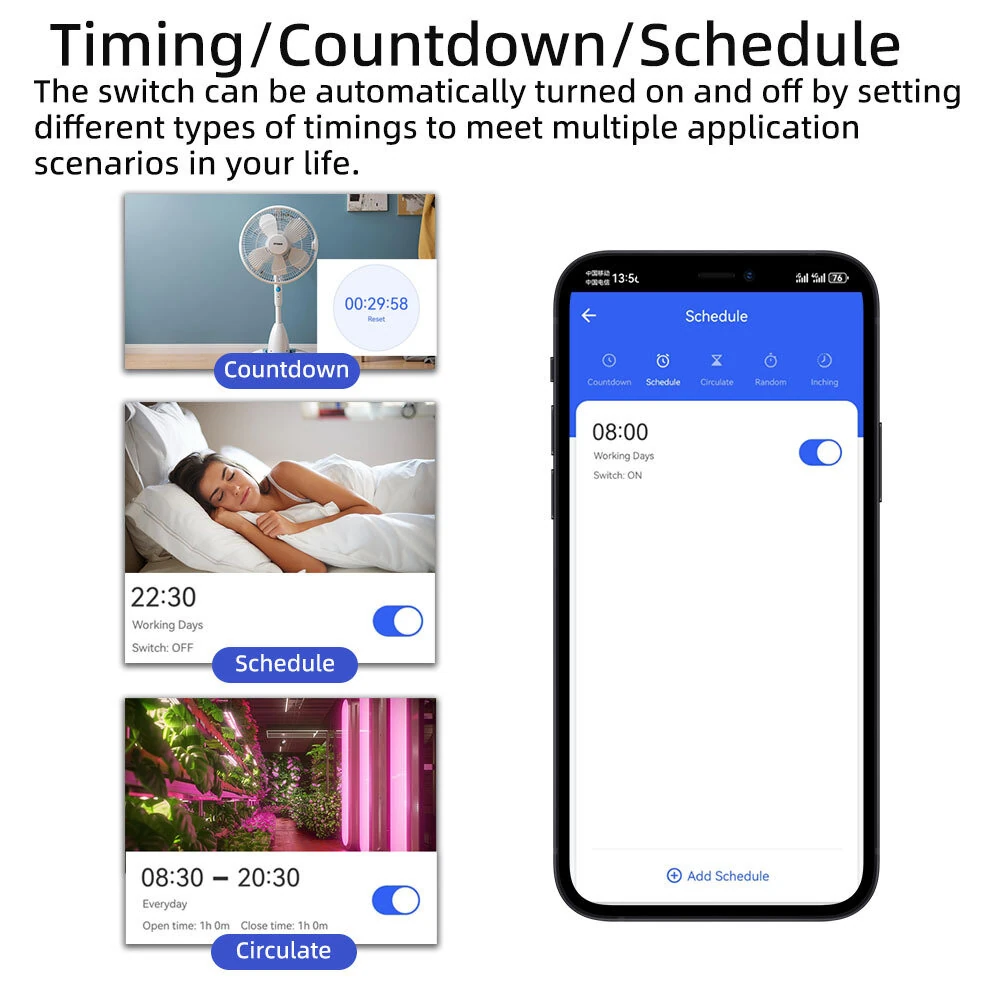 Tuya 7-32V Smart Zigbe Switch Mini RF Module Timing/Schedule Function Smart Scene Application APP Remote Monitor Voice Control with Alexa Google Home — view 5